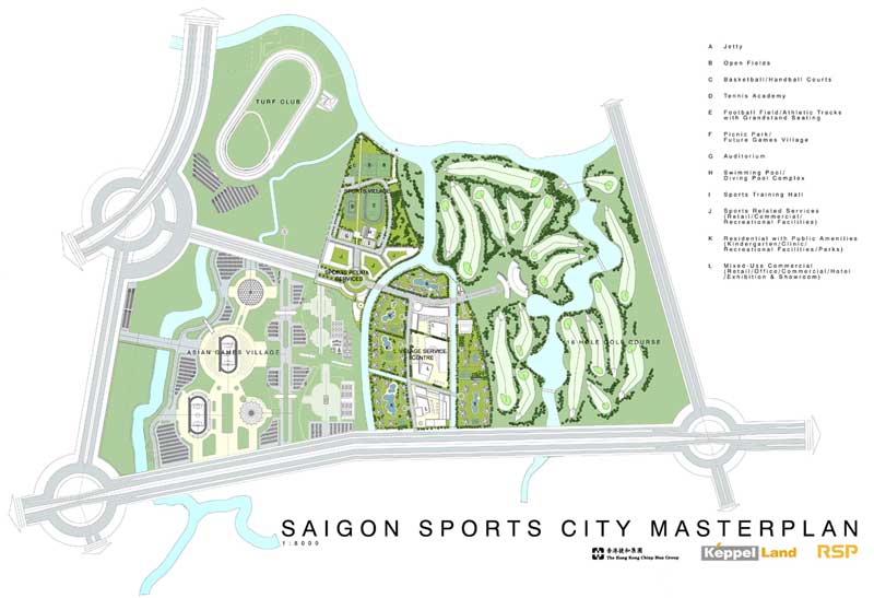 Mặt bằng chi tiết dự án Saigon Sports City